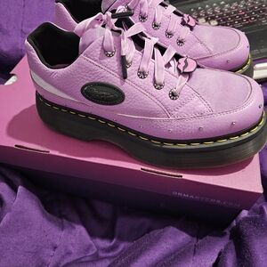 Dr. Martens Women's Purple Platform Shoes